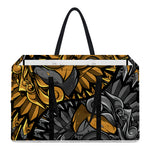 Yin Yang Owl Print Utility Tote Bag