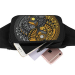 Yin Yang Owl Print Waist Bag