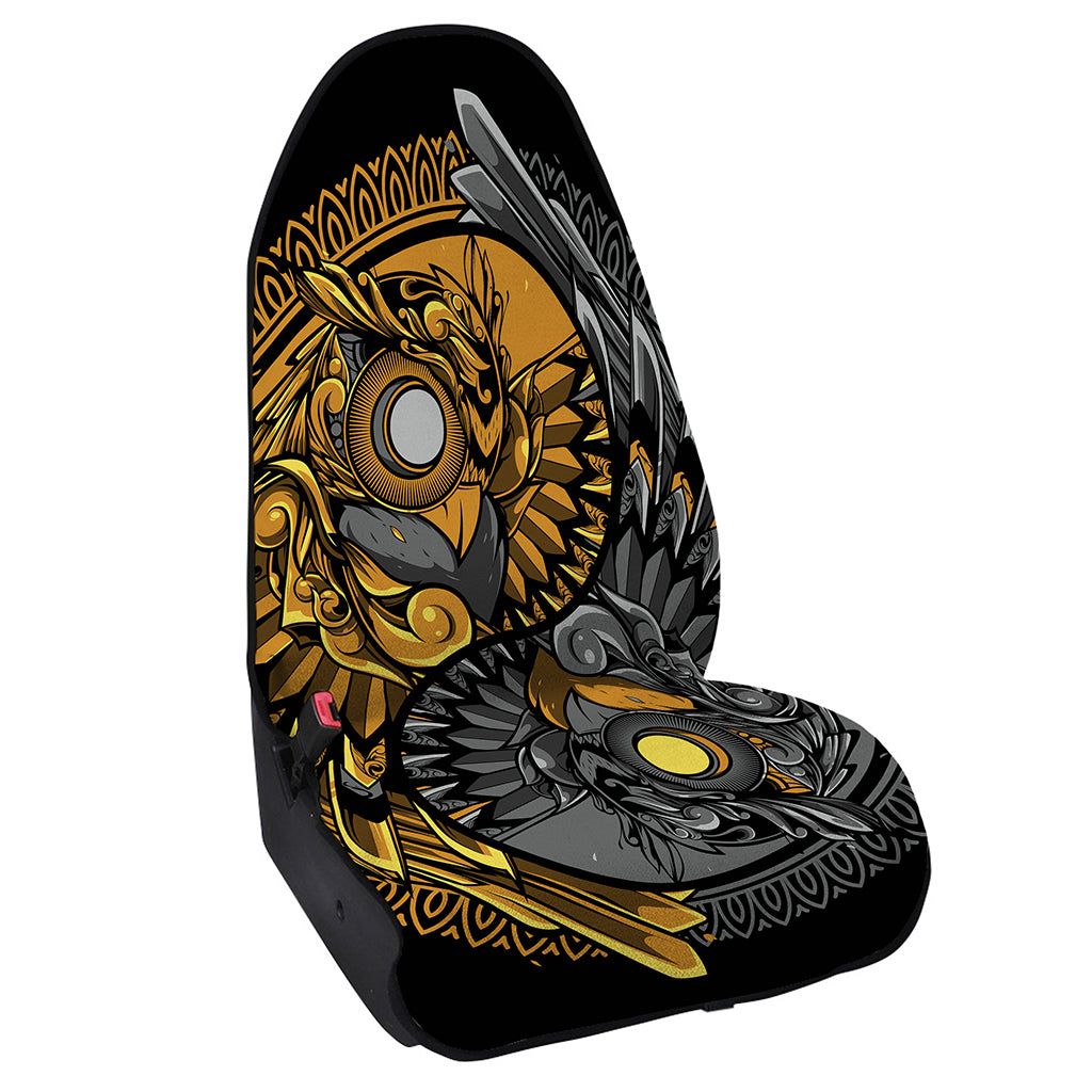 Yin Yang Owl Print Waterproof Car Seat Cover