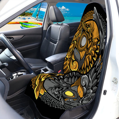 Yin Yang Owl Print Waterproof Car Seat Cover