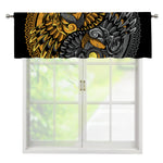 Yin Yang Owl Print Window Valance