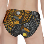 Yin Yang Owl Print Women's Panties