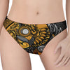 Yin Yang Owl Print Women's Thong