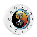 Yin Yang Tree Of Life Print Alarm Clock