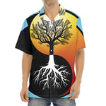 Yin Yang Tree Of Life Print Aloha Shirt