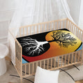 Yin Yang Tree Of Life Print Baby Crib Sheet
