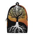 Yin Yang Tree Of Life Print School Backpack
