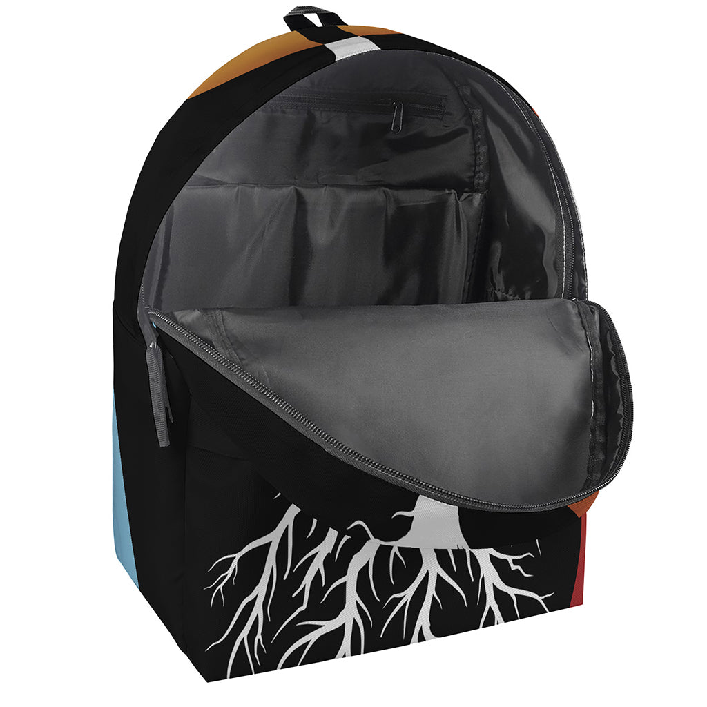 Yin Yang Tree Of Life Print Backpack