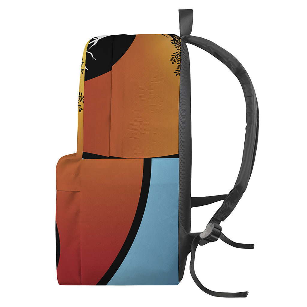 Yin Yang Tree Of Life Print Backpack