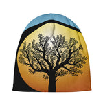 Yin Yang Tree Of Life Print Beanie