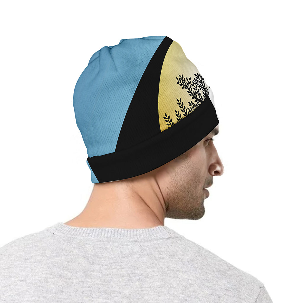 Yin Yang Tree Of Life Print Beanie