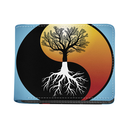 Yin Yang Tree Of Life Print Bifold Wallet