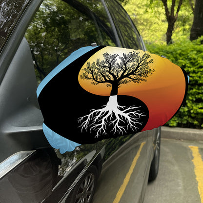 Yin Yang Tree Of Life Print Car Side Mirror Covers