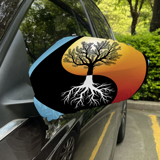 Yin Yang Tree Of Life Print Car Side Mirror Covers