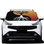Yin Yang Tree Of Life Print Car Windshield Snow Cover
