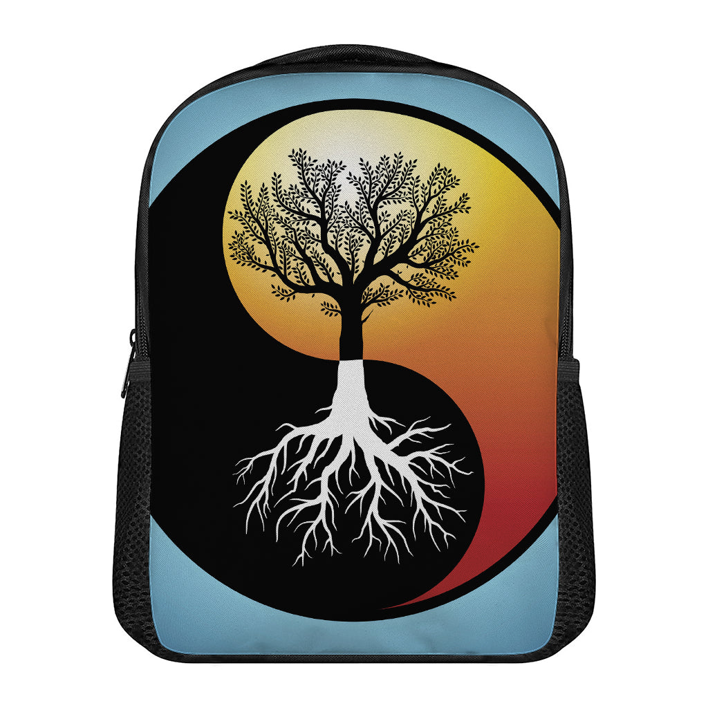 Yin Yang Tree Of Life Print Casual Backpack