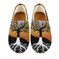 Yin Yang Tree Of Life Print Casual Shoes