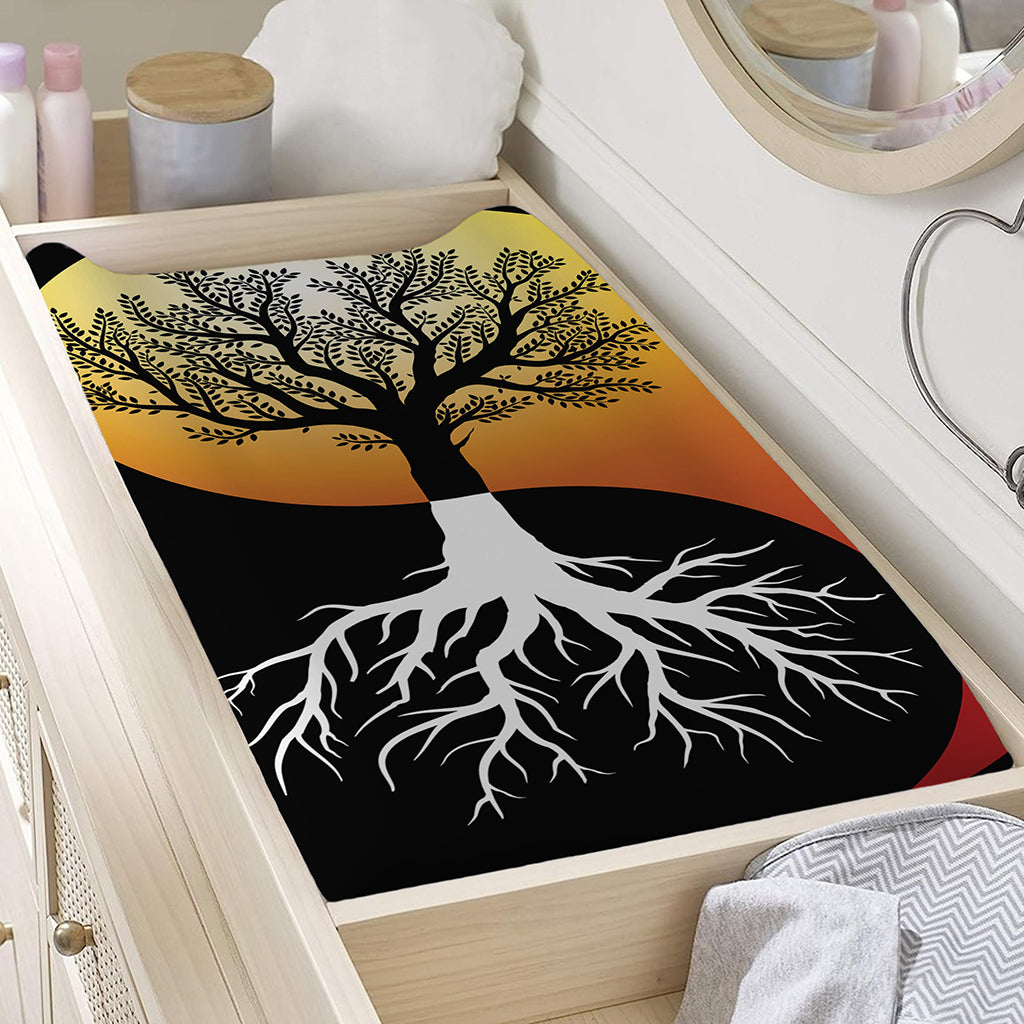 Yin Yang Tree Of Life Print Changing Pad Cover