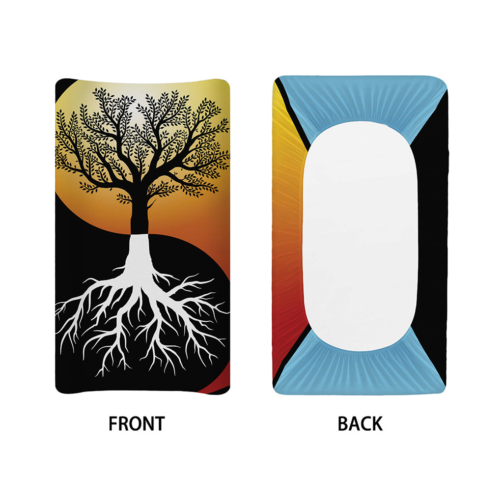 Yin Yang Tree Of Life Print Changing Pad Cover
