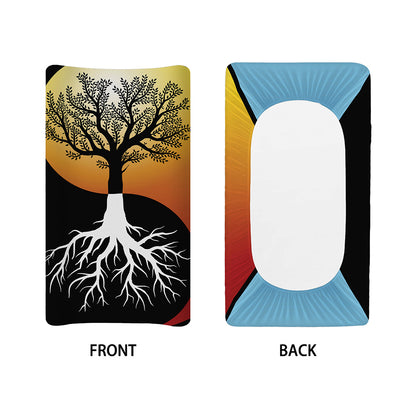 Yin Yang Tree Of Life Print Changing Pad Cover