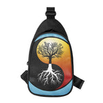 Yin Yang Tree Of Life Print Chest Bag