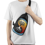 Yin Yang Tree Of Life Print Chest Bag