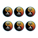 Yin Yang Tree Of Life Print Coaster Set