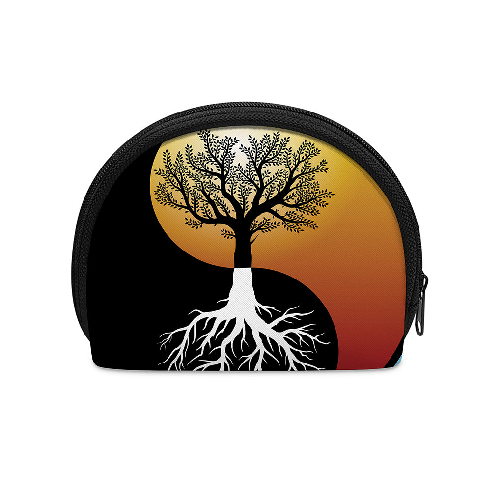 Yin Yang Tree Of Life Print Coin Purse