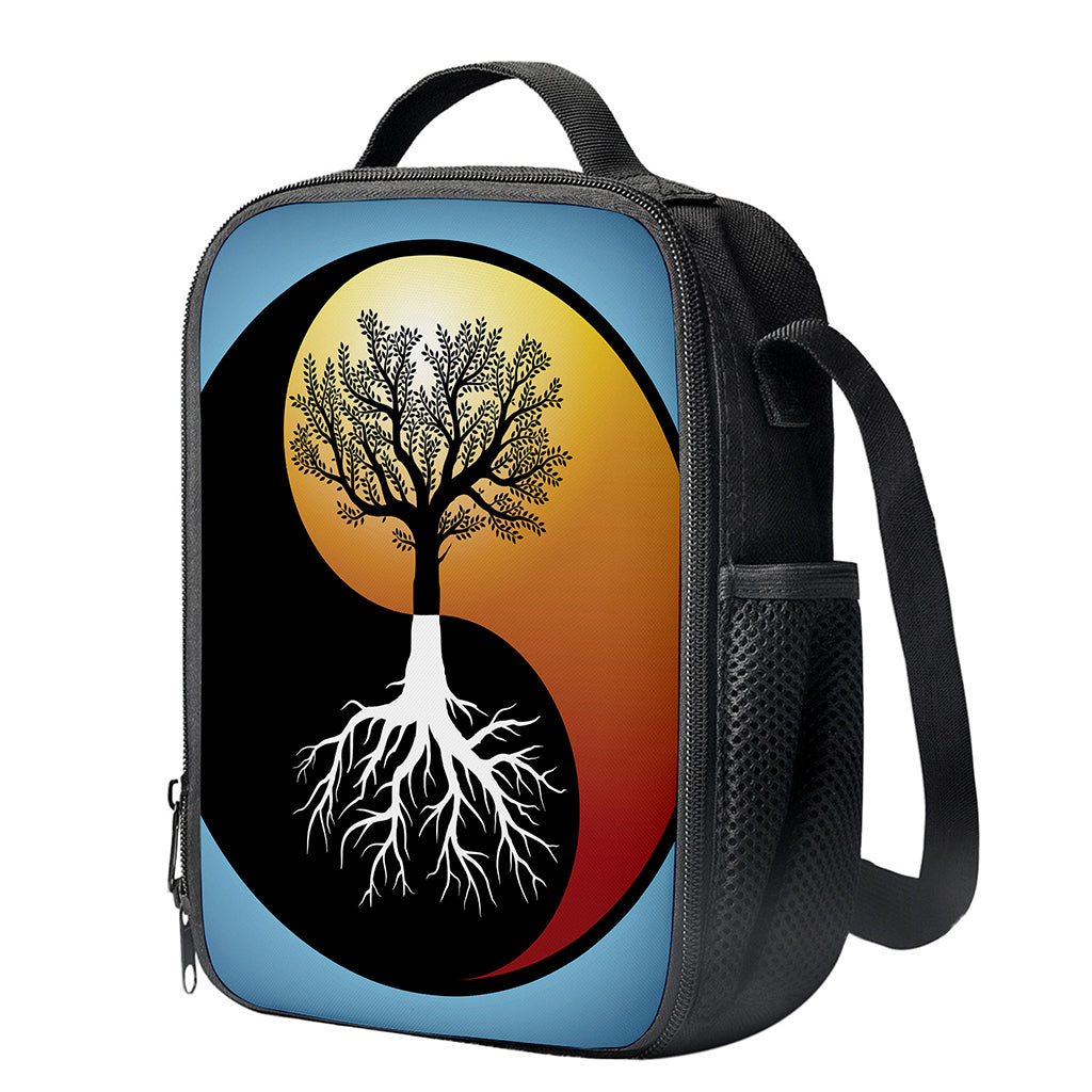 Yin Yang Tree Of Life Print Crossbody Lunch Bag