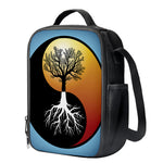Yin Yang Tree Of Life Print Crossbody Lunch Bag