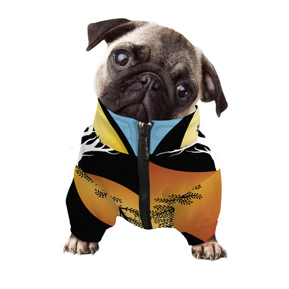Yin Yang Tree Of Life Print Dog Zip Up Jacket