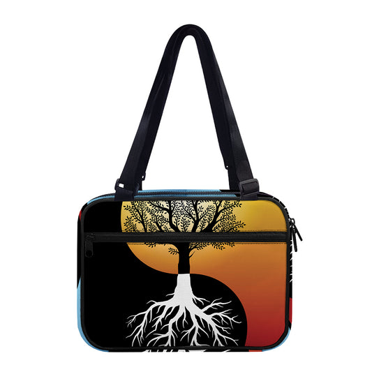 Yin Yang Tree Of Life Print Double Strap Bible Bag