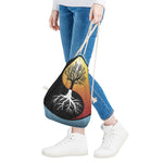 Yin Yang Tree Of Life Print Drawstring Bag