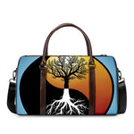 Yin Yang Tree Of Life Print Duffle Bag