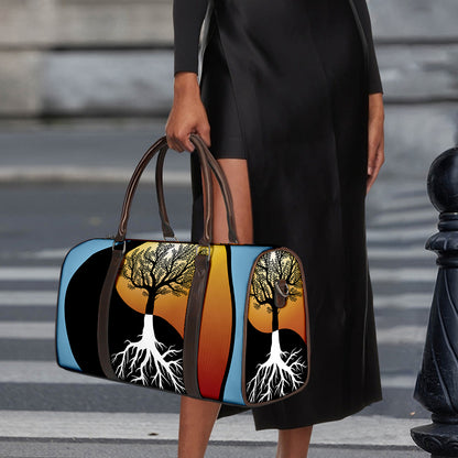 Yin Yang Tree Of Life Print Duffle Bag