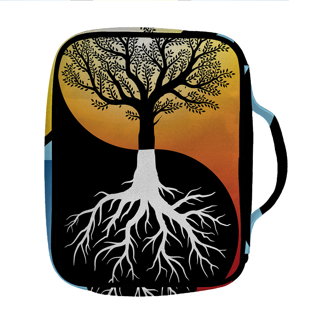 Yin Yang Tree Of Life Print Front Pocket Bible Bag