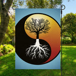 Yin Yang Tree Of Life Print Garden Flag