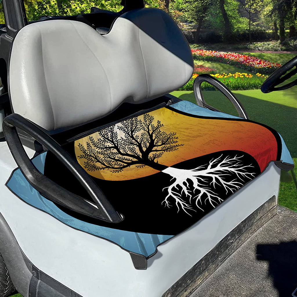 Yin Yang Tree Of Life Print Golf Cart Seat Cover