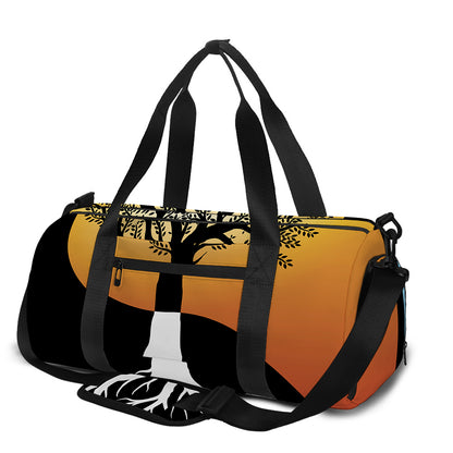 Yin Yang Tree Of Life Print Gym Bag
