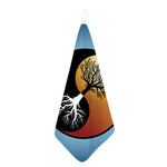 Yin Yang Tree Of Life Print Hand Towel