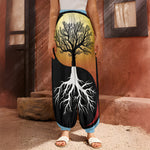 Yin Yang Tree Of Life Print Harem Pants