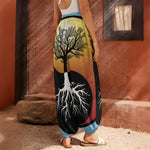 Yin Yang Tree Of Life Print Harem Pants