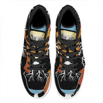 Yin Yang Tree Of Life Print High Top Leather Sneakers