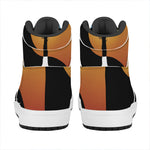 Yin Yang Tree Of Life Print High Top Leather Sneakers