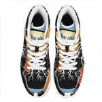 Yin Yang Tree Of Life Print High Top Leather Sneakers