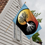 Yin Yang Tree Of Life Print House Flag