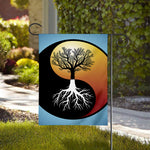Yin Yang Tree Of Life Print House Flag