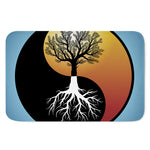Yin Yang Tree Of Life Print Indoor Door Mat