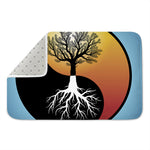 Yin Yang Tree Of Life Print Indoor Door Mat