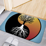 Yin Yang Tree Of Life Print Indoor Door Mat